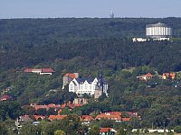 Teilansicht Bad Frankenhausen  mit Oberkirche und Panoramamuseum