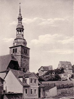 Oberkirchturm um 1920 aus sdstl. Richtung