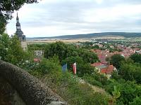 Aussicht von der Terrasse des Hausmannsturms über Bad Frankenhausen